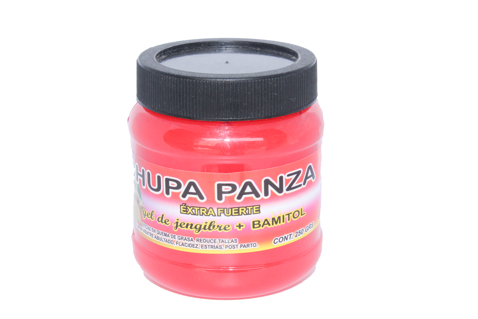 GEL CHUPA PANZA ROJO + BAMITOL 250 GR TAPA NEGRA - NatuZem
