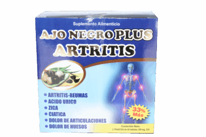 ajo negro plus artritis 40 tabletas all natural
