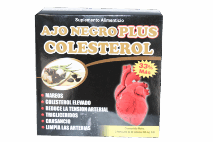 ajo negro plus colesterol 40 tabletas 350 mg