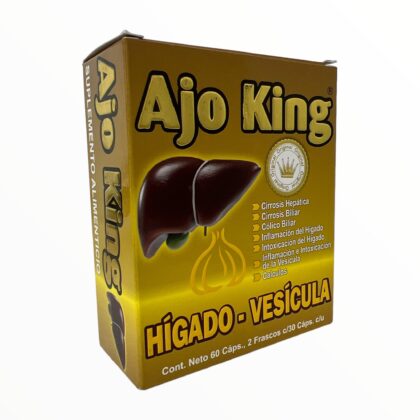 CAP HIGADO-VESICULA C/ 60 AJO KING