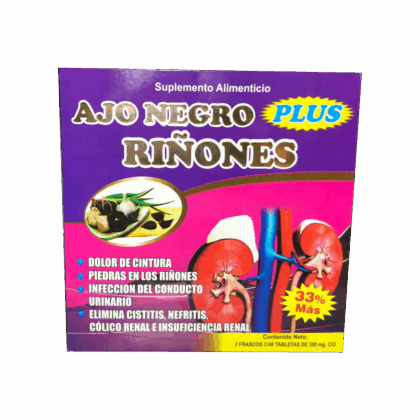ajo negro riñones plus 40 tabletas 350 mg