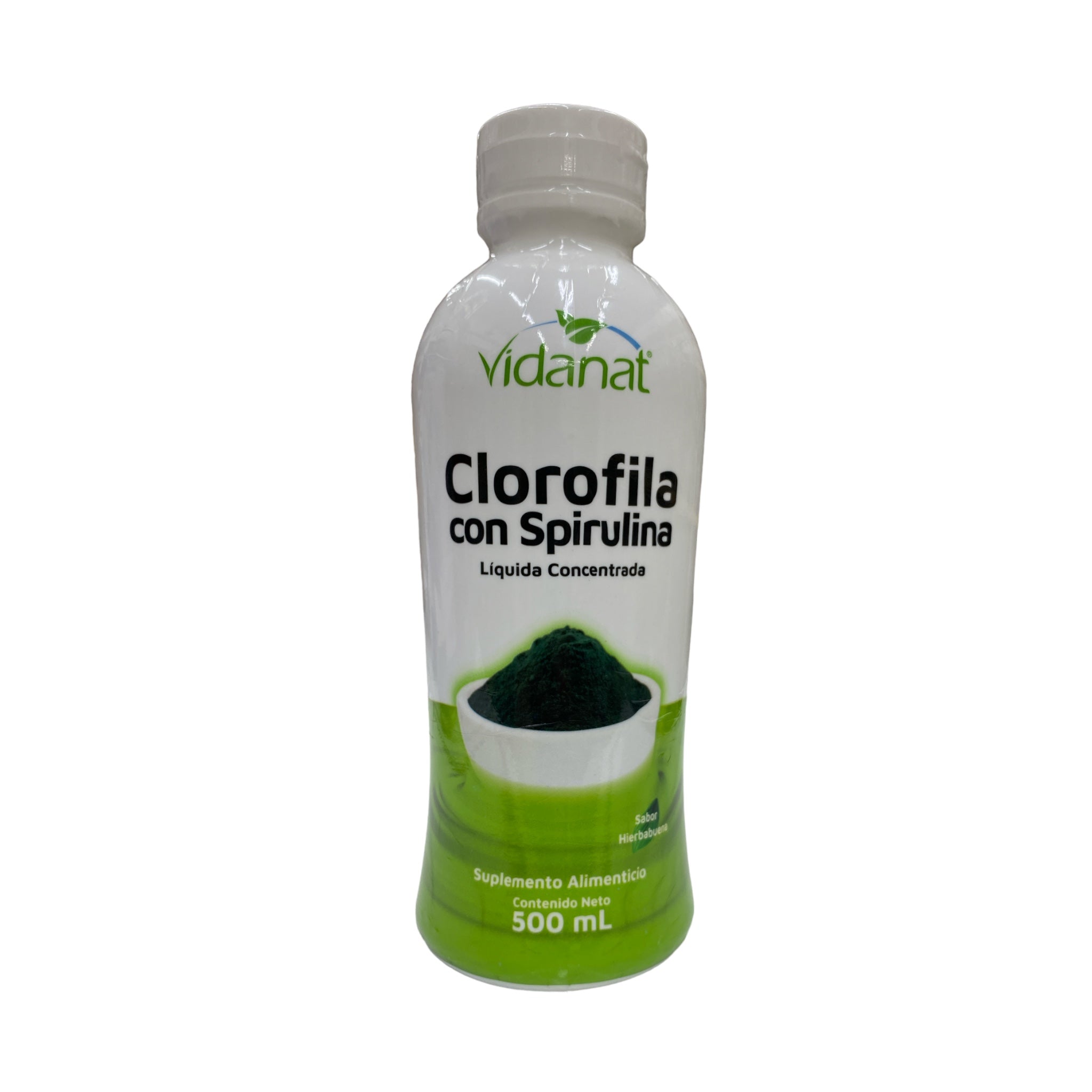 Clorofila con Spirulina de 500ml Vidanat