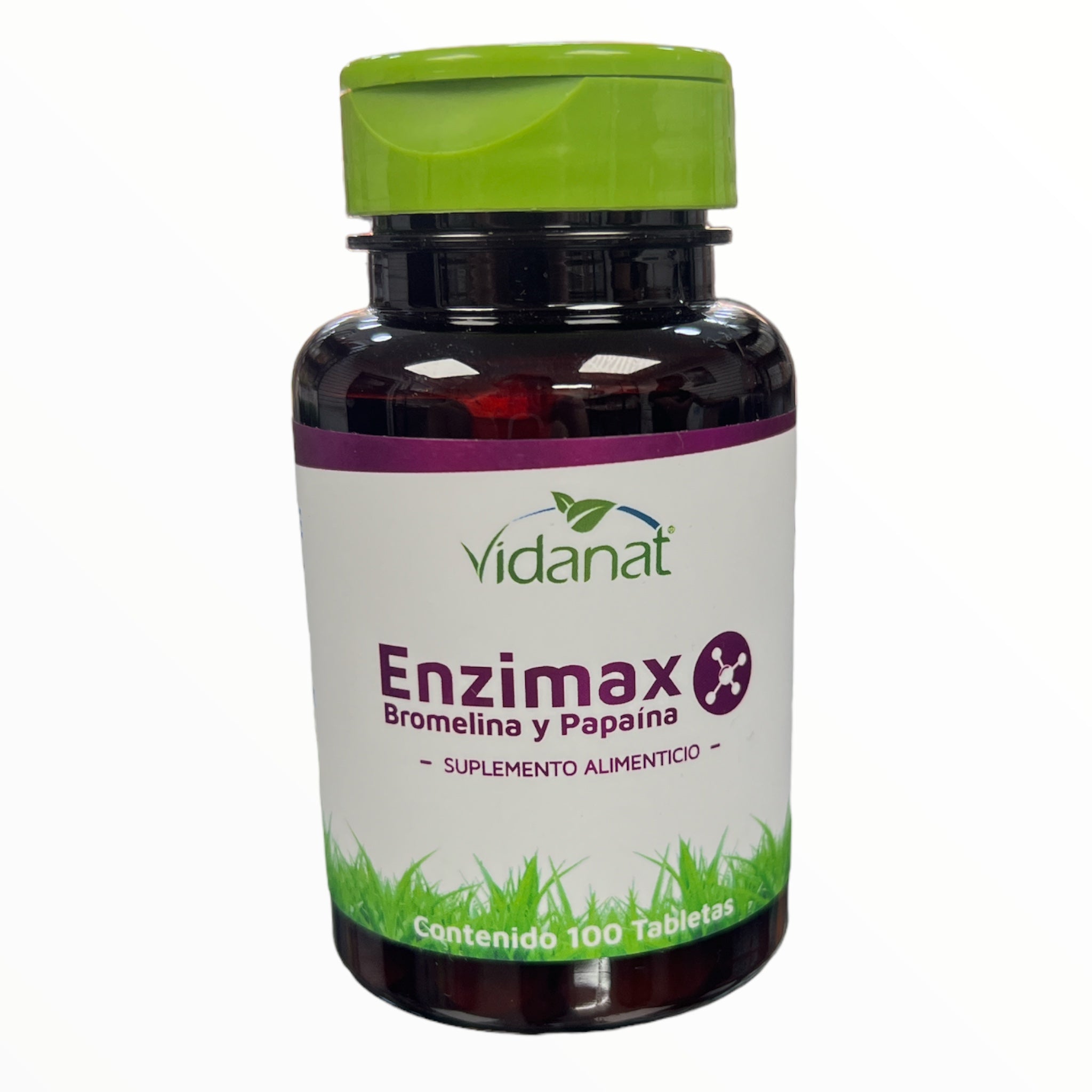 Enzimax Bromelina y Papina 100 tabletas Vidanat | NatuZem