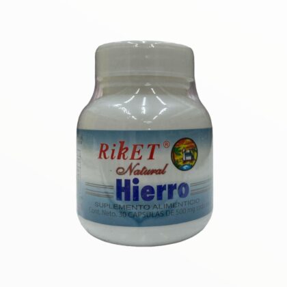 Hierro 30 cápsulas Riket Natural