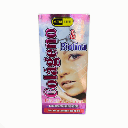 CAP COLAGENO Y BIOTINA C/60 NUTRI LIFE(ELIMINADO)
