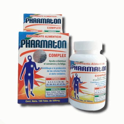 pharmaton complex suplemento alimenticio 100 tabletas 500 mg la fuerza de la salud