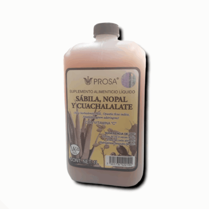 Bebida Sábila, Nopal y Cuachalalate 1 litro Prosa