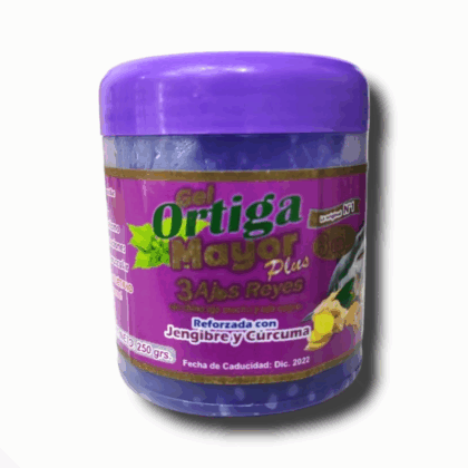 Gel Ortiga Mayor Plus 3 Ajos Reyes 250 g