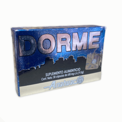 suplemento alimenticio dorme 30 cápsulas 650 mg anáhuac