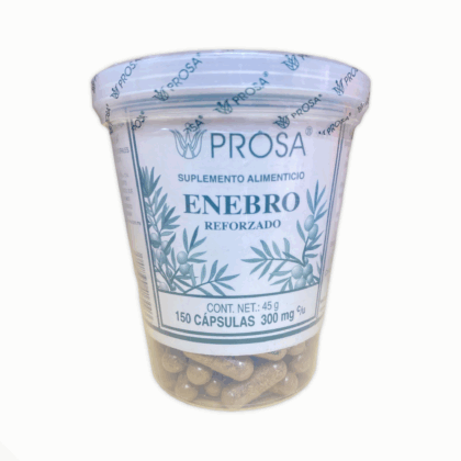 suplemento alimenticio enebro reforzado 150 cápsulas 300 mg prosa