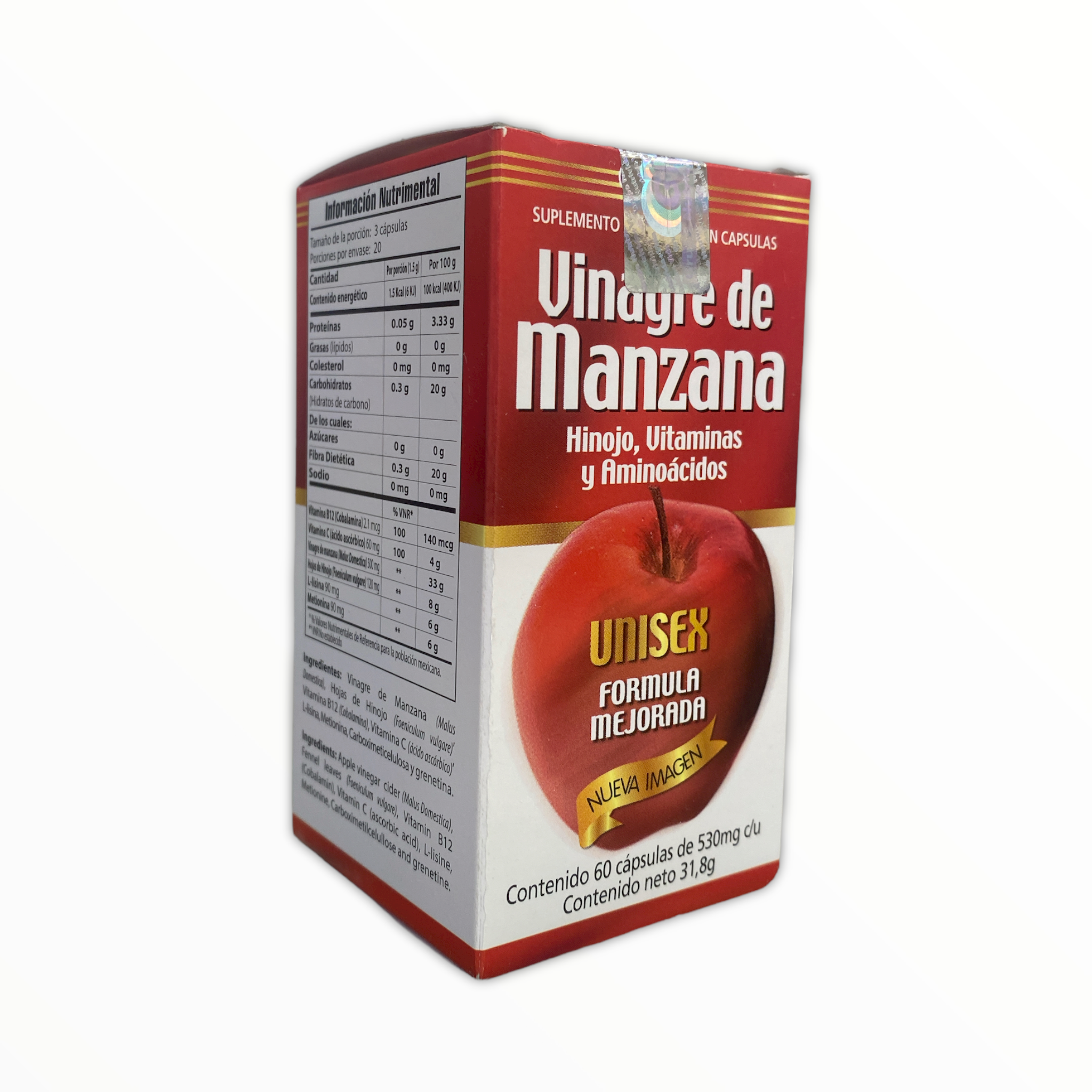Vinagre de manzana 60 cápsulas GN+Vida