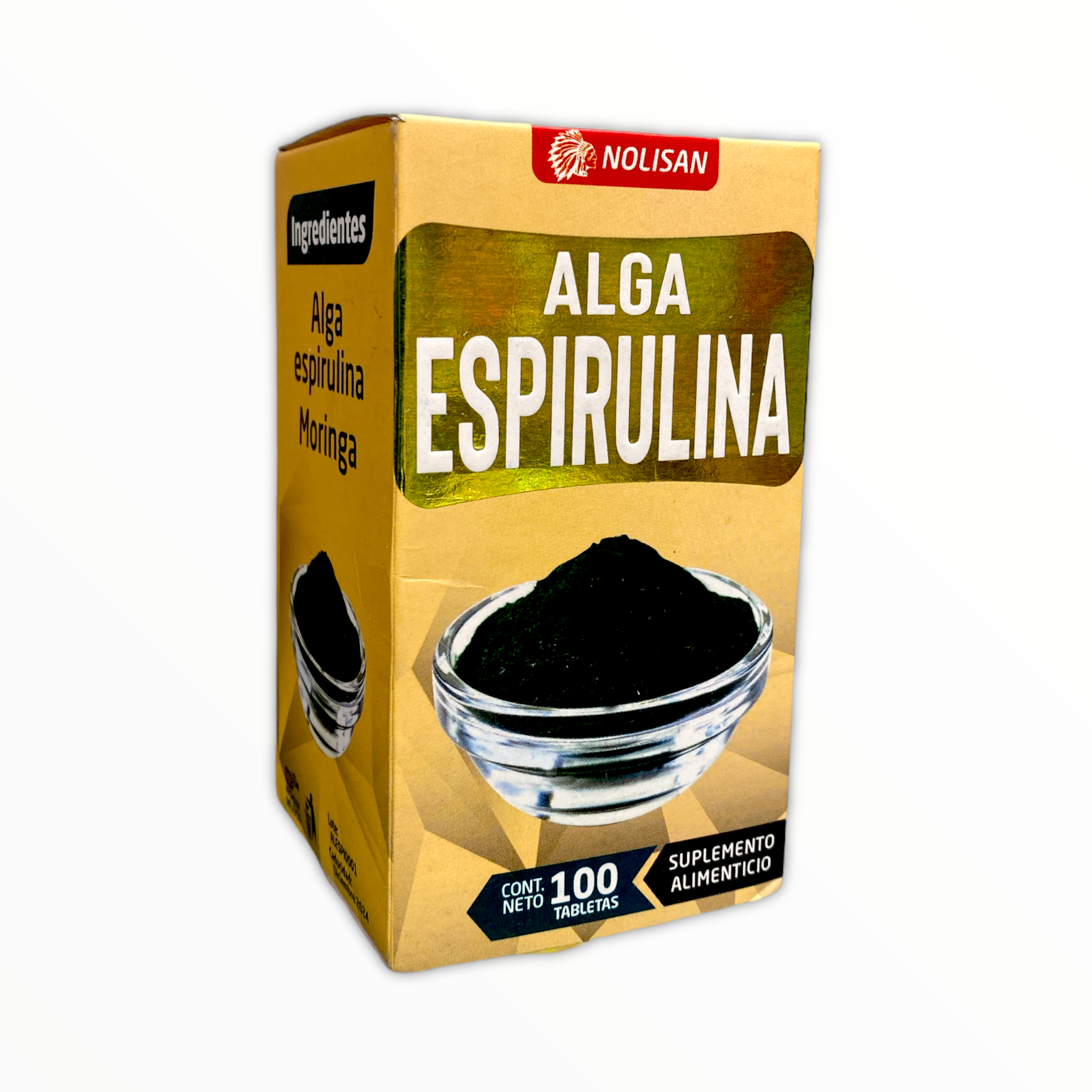 Alga Espirulina 100 tabletas Nolisan