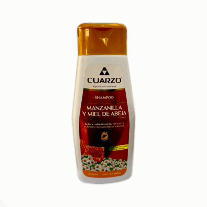 SHAMPOO MANZANILLA Y MIEL DE ABEJA C/ 550 ML CUARZO