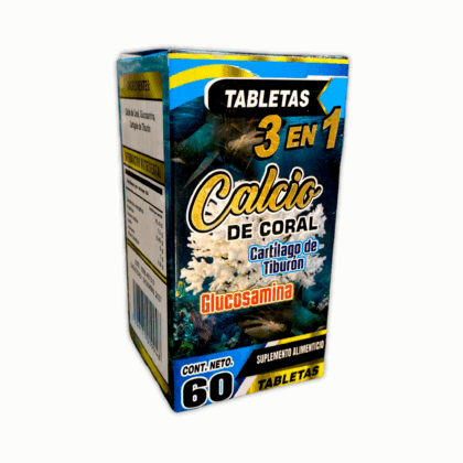 Calcio de Coral 3 en 1 60 tabletas The King