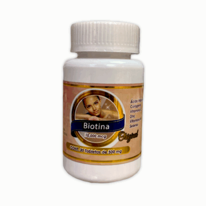 Biotina 10,000 mcg 30 tabletas Evolución Natural