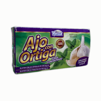 Ajo con Ortiga 60 tabletas Ypenza