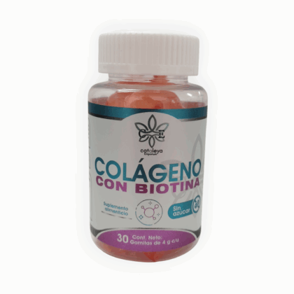 Gomitas de colágeno con biotina sin azúcar 30 piezas Cataleya