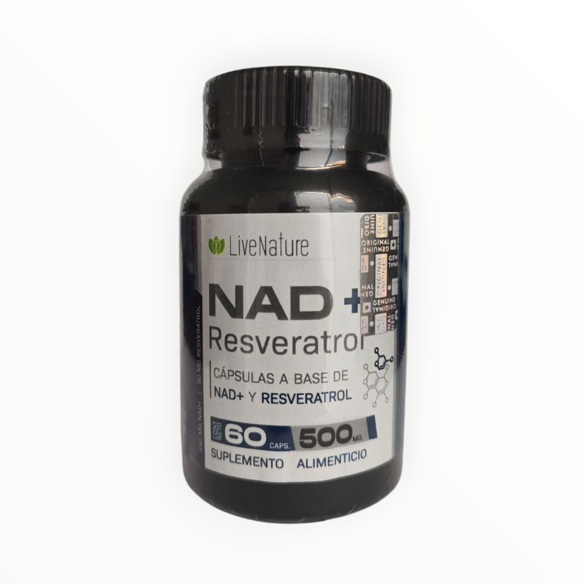 NAD + Resveratrol 60 cápsulas Live Nature