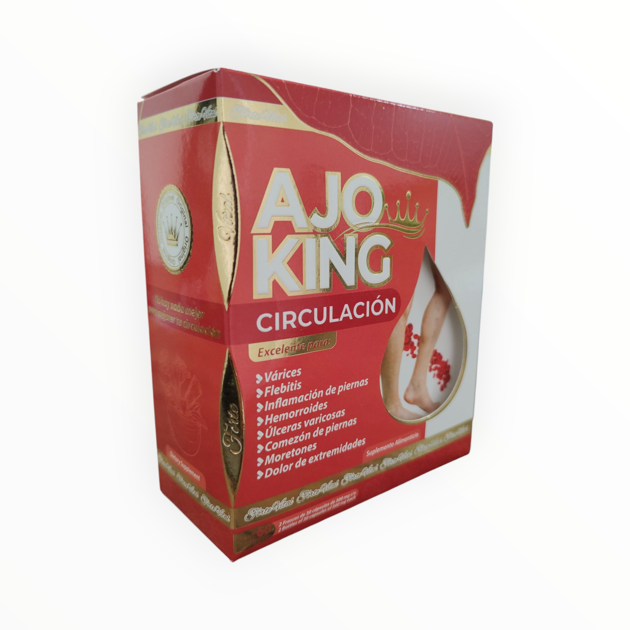 Ajo King Circulación 60 cápsulas Omega Nutrition - Image 2