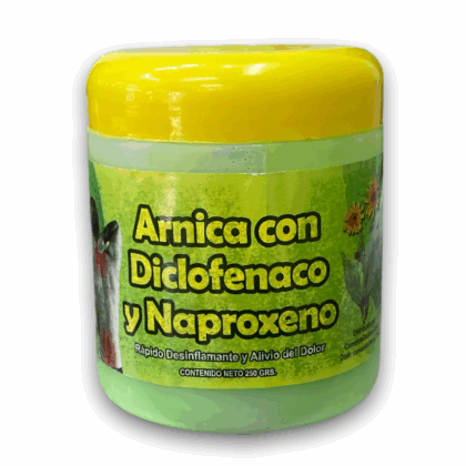 GEL ARNICA  DICLOFENACO Y NAPROXENO 250GRS
