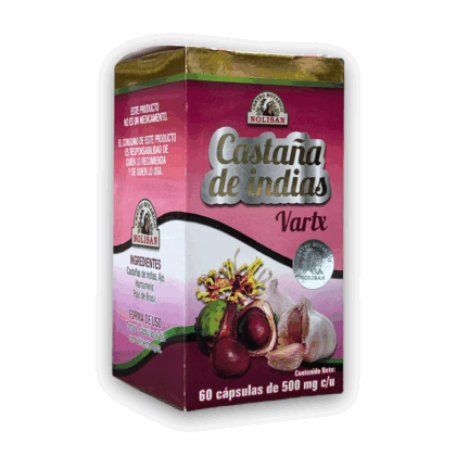 suplemento alimenticio castaña de indias vartx 50 cápsulas 500 mg nolisan