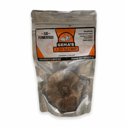 CABEZA DE AJO NEGRO ( GRANDE ) FERMENTADO  GEMAS