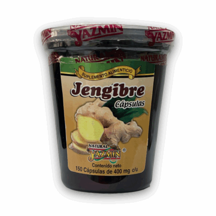 suplemento alimenticio jengibre 150 cápsulas 400 mg yazmin