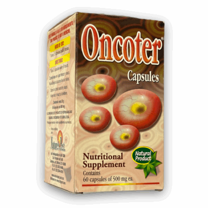 suplement alimenticio oncoter 60 cápsulas 500 mg nature's pet