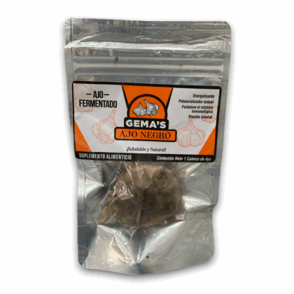 CABEZA DE AJO NEGRO ( CHICA ) FERMENTADO  GEMAS