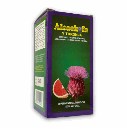 suplemento alimenticio alcachofa y toronja 100 cápsulas 400 mg azteca