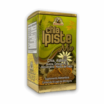 suplemento alimenticio chía ipiste mix 50 cápsulas 400 mg nolisan
