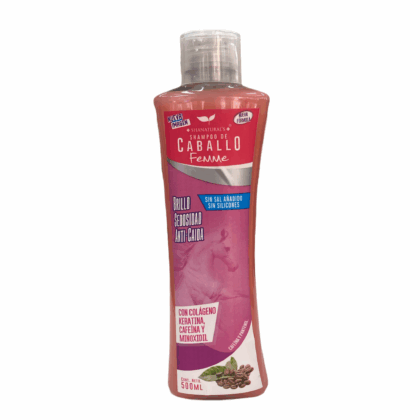 SHAMPOO CABALLO ROSA FEMME C/500 ML SHANATURAL'S