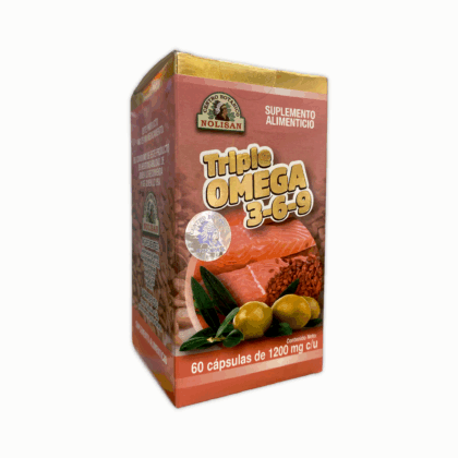 triple omega 3-6-9 60 cápsulas 1200 mg nolisan